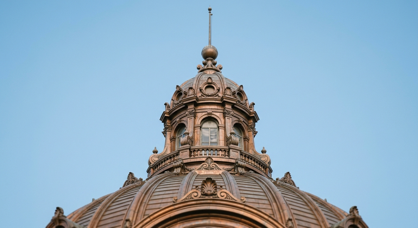 a state capitol dome against a clear sky