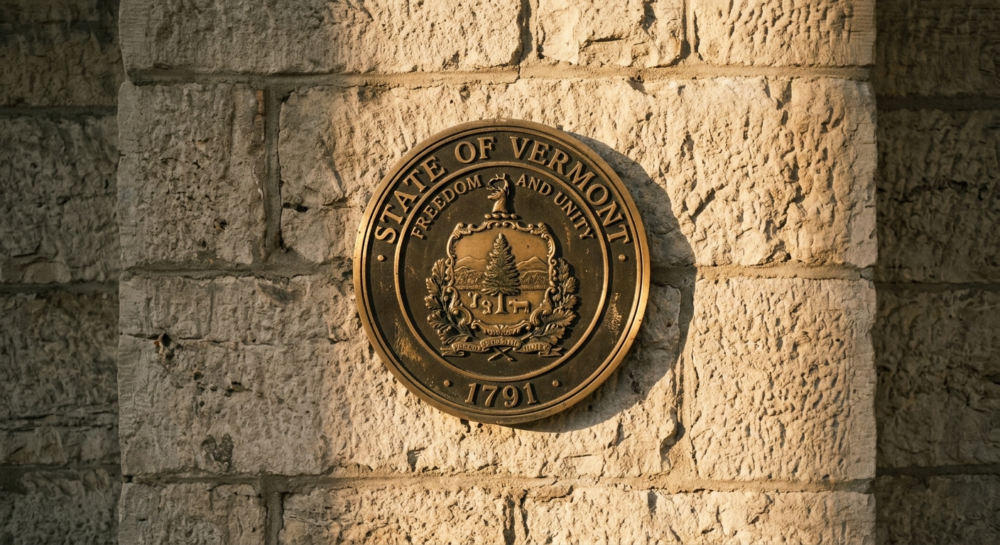 bill of sale: state seal or government emblem on a wall