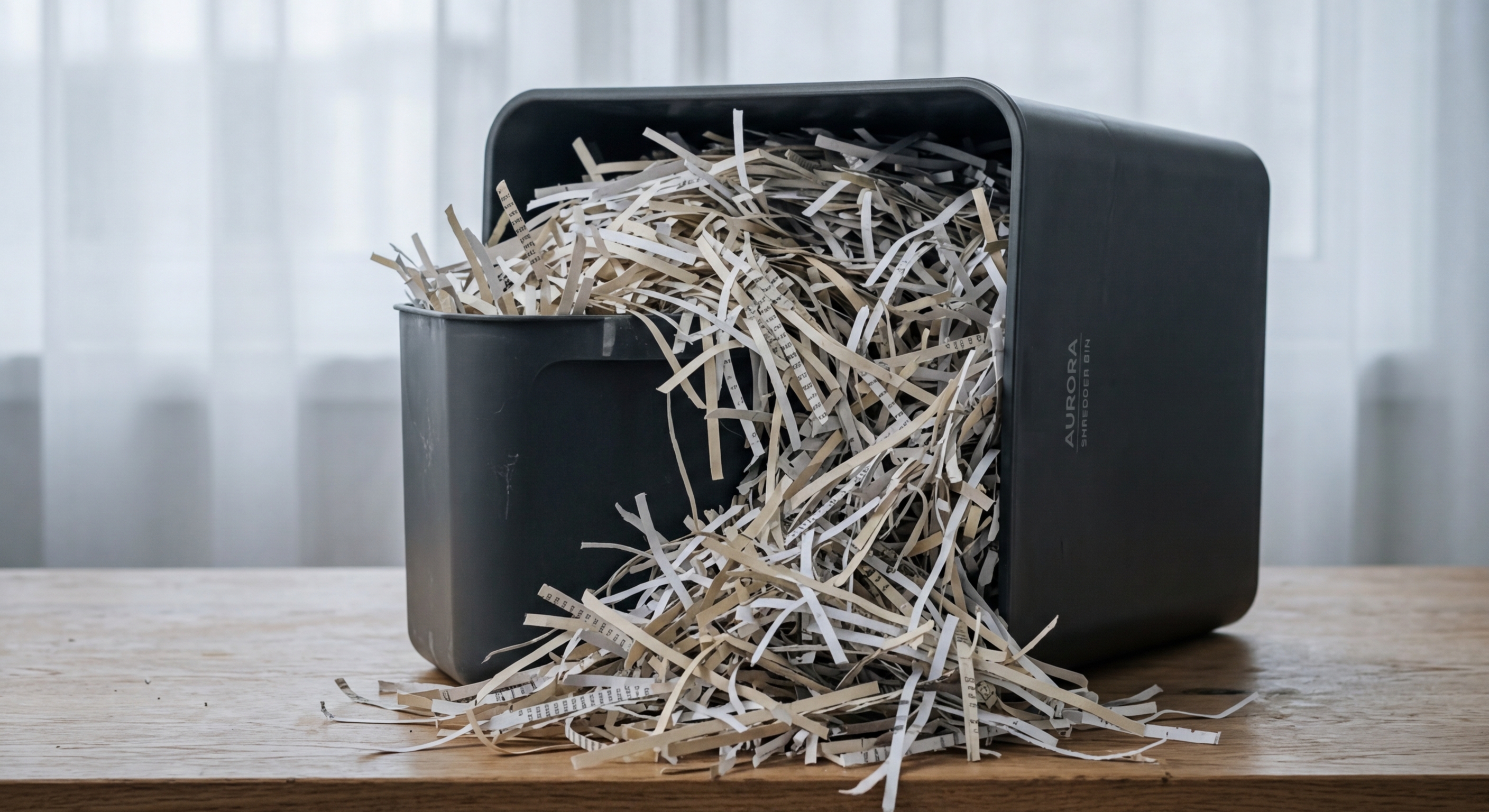 Shredded paper representing the limited documentation trail under West Virginia's breach notification regime without AG reporting