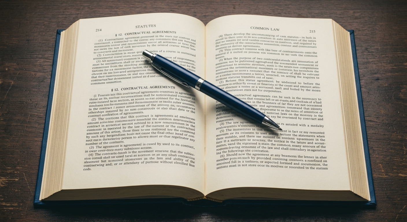 California pen resting on an open legal statute book