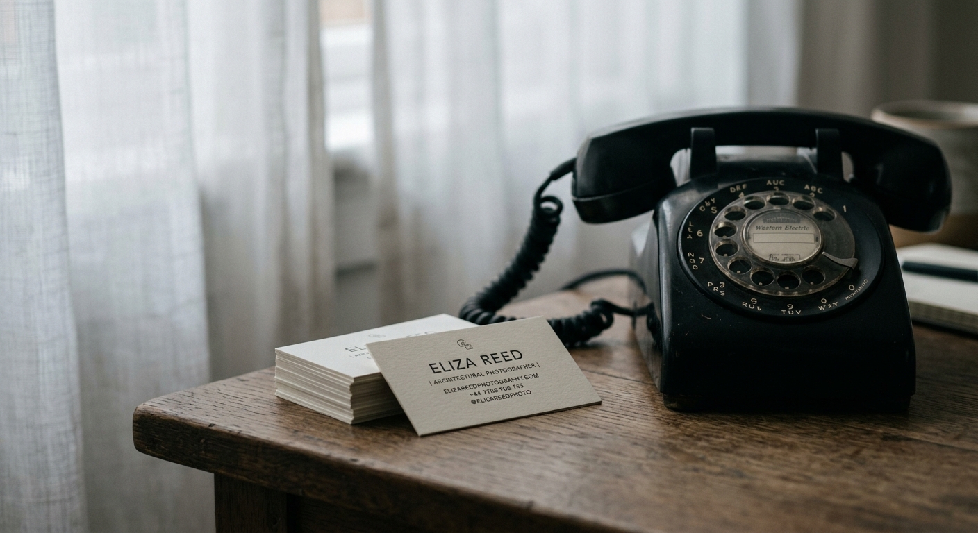 United States small stack of business cards on a desk beside a telephone